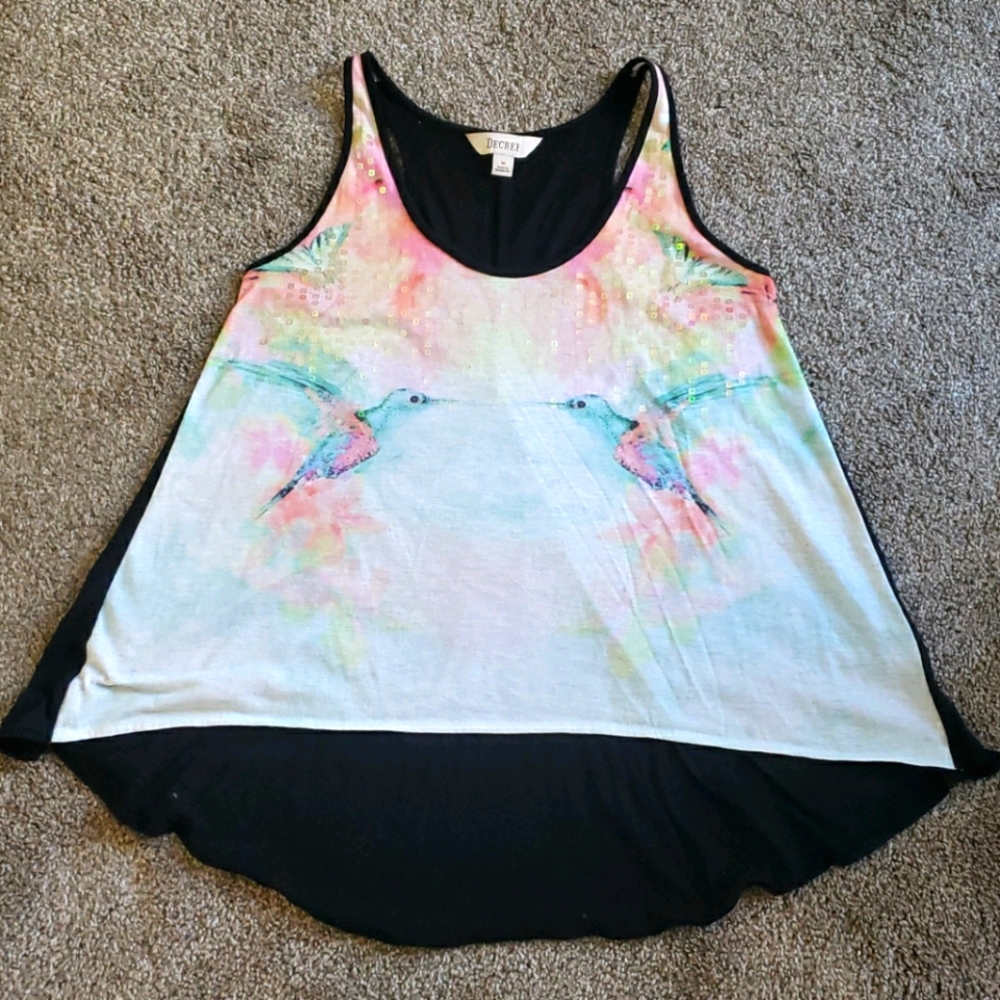 Hummingbird Sequin Tank
